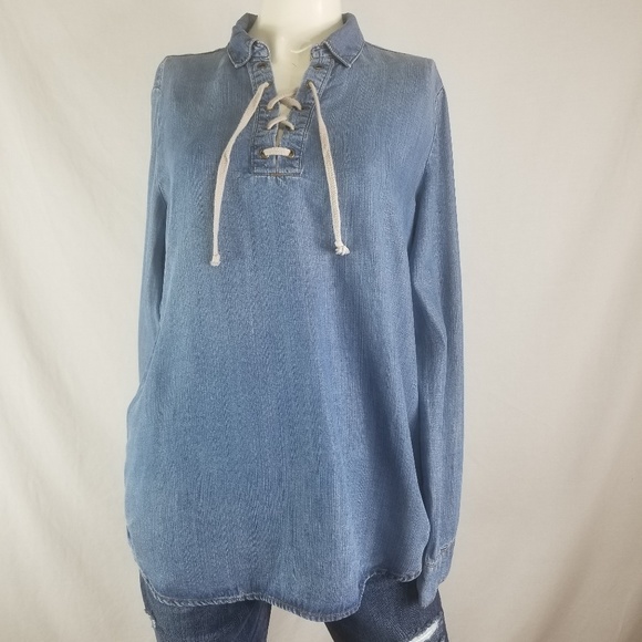 Workshop Republic Clothing Tops - Workshop chambray Jean shirt